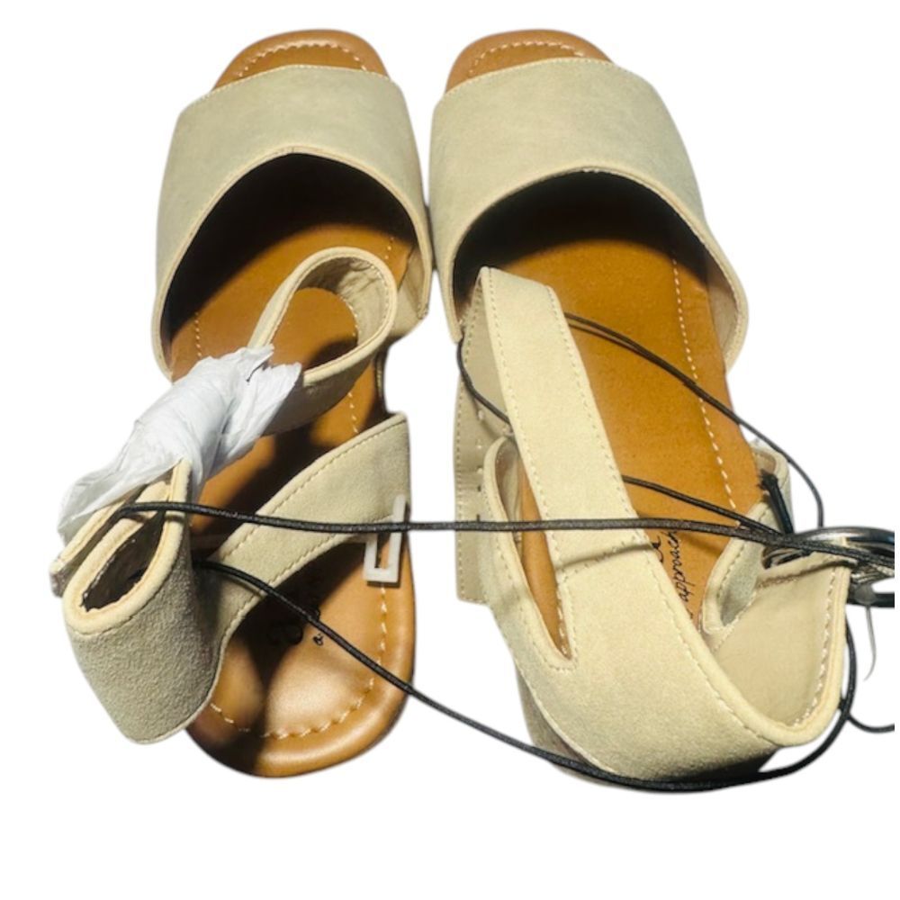 a.n.a Laskie Stone Espadrille Platform Wedge Sandal Ankle Strap Summer Shoes 9.5 - Picture 3 of 8